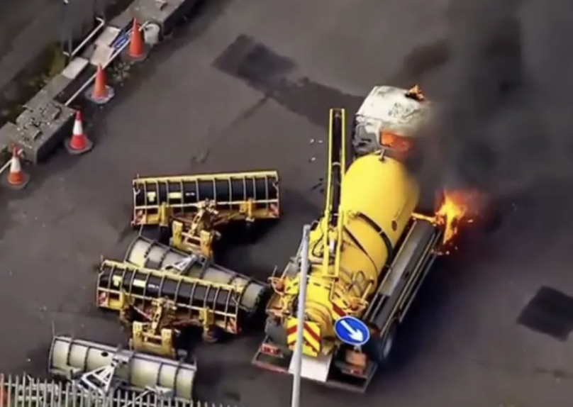 Riot Police Clash with Protesters as Lorries Set Ablaze in Belfast