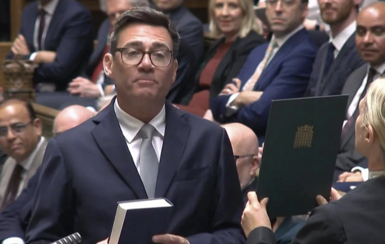 Andy Burnham Sworn In with Eyes on Prime Minister Role