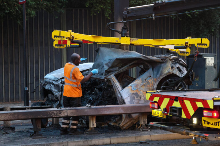 Three Men Held Over Fatal A13 Crash