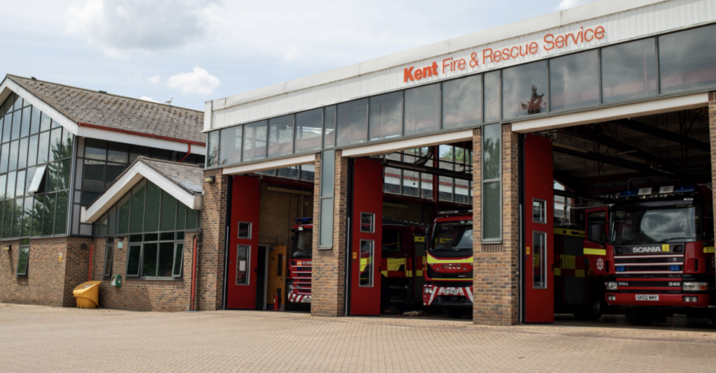 Kent Fire Service Douses BBQ Blaze in Chatham