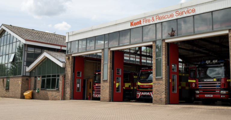 Kent Fire Service Douses BBQ Blaze in Chatham