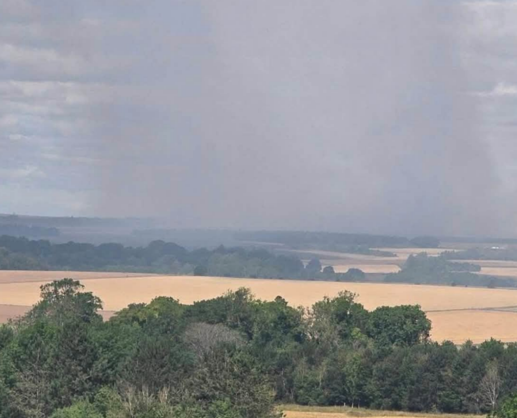 Six Fire Crews Tackle Blaze Spreading to Farmland on Salisbury Plain