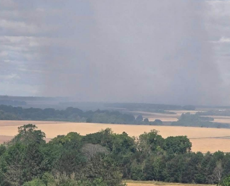 Six Fire Crews Tackle Blaze Spreading to Farmland on Salisbury Plain